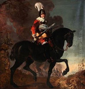 Portrait Of King Christian Iv Of Denmark On Horseback