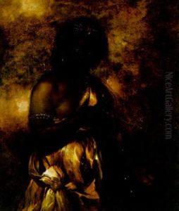 A Young Black Woman Holding Chains