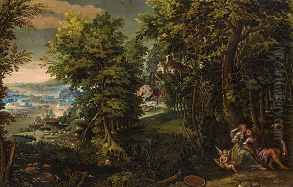 Forest Landscape With Venus And Adonis - view 1