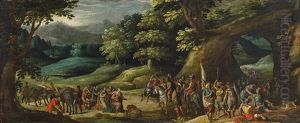 The Encounter Of David And Abigail by Karel Van Mander