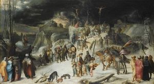 The Crucifixion by Karel Van Mander