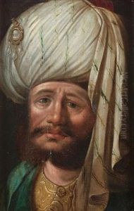 Portrait Of A Gentleman Wearing A Turban Portrait Of A Gentleman Wearing A Turban