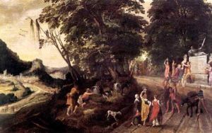Landschaft Mit Hirten Und Reisenden Landschaft Mit Hirten Und Reisenden
