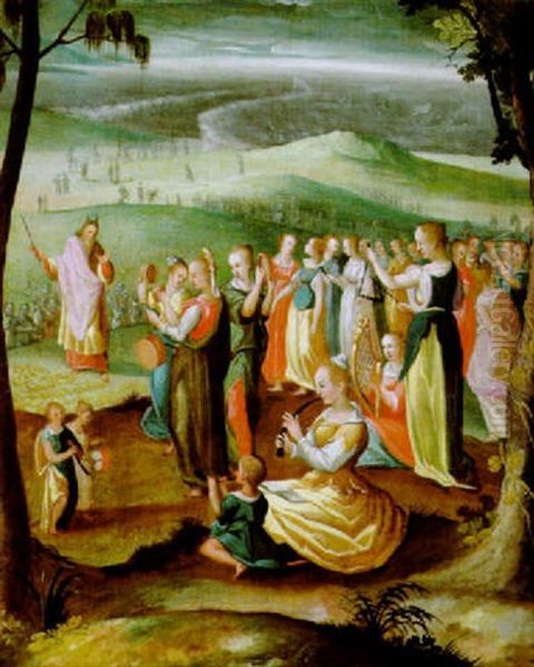 Moses Und Musizierende Jungfrauen (?) - view 1