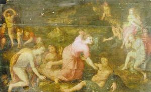 A Mythological Scene by Karel Van Mander