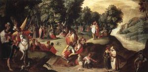 La Predication De Saint Jean Baptiste Sur Les Rives Du Jourdain