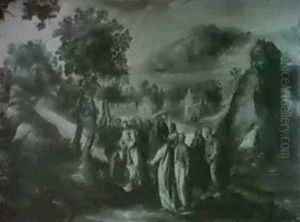 Christ Healing The Blind Man by Karel Van Mander