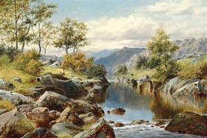 On The Hedge Near Pont-a-pont by William Henry Mander
