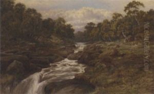 The Strid, On The Wharfe by William Henry Mander