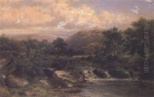 On The Llugwy - North Wales by William Henry Mander