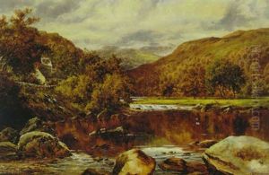 River Landscape With A Cottage
