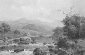 Late Autumn On The Conway, Near Betys-y-coed by William Henry Mander