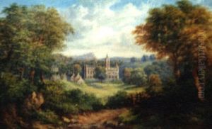 Manor House In Summer Landscape