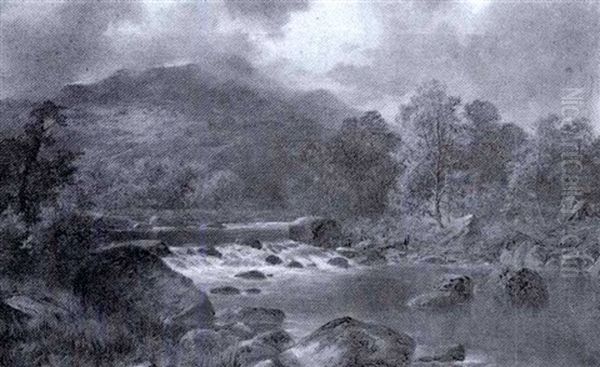 On The Llugwy Near Bettws-y-coed - view 1