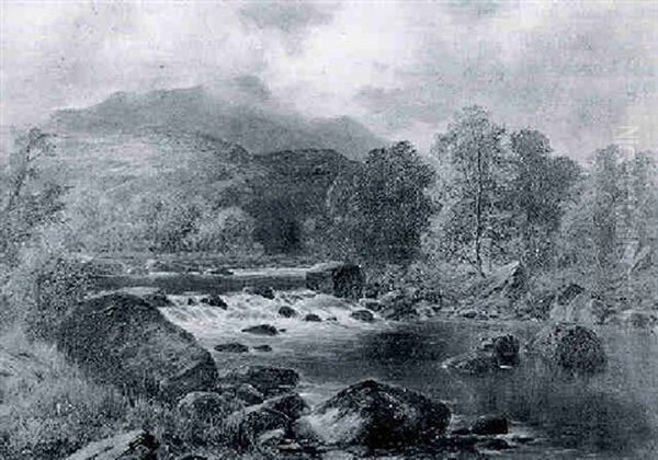 On The Llugwy, Near Bettws-y-coed - view 1
