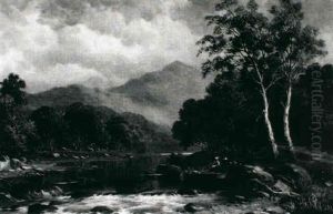 In The Mauddach Valley Near Dolgelly, North Wales by William Henry Mander