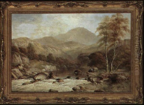 A Glen And Pool On The Llugwy, North Wales - view 1