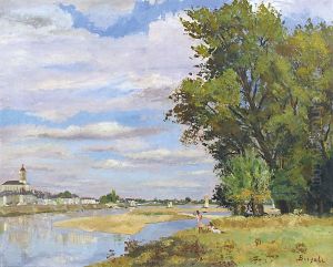 Bord De Riviere by Charles Berjole