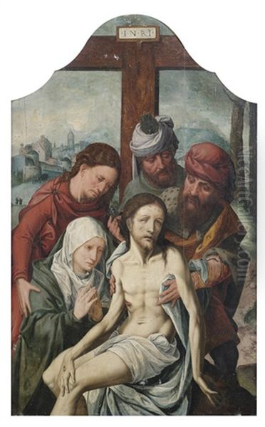 Kreuzabnahme. Johannes Von Arimathaa Halt Den Leichnam Christi, Ihm Zur Seite Maria, Johannes Und Nikodemus - view 1