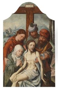 Die Beweinung Christi by Jan Mandyn