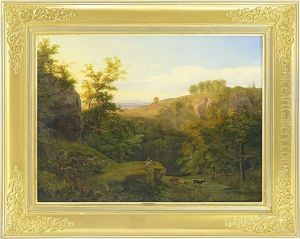 Rocky Landscape With A Cowherd