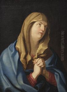 Madonna (copy Of Guido Reni) by Vaclav (Wenzel) Manes
