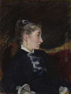 Profil De Jeune Fille by Edouard Manet