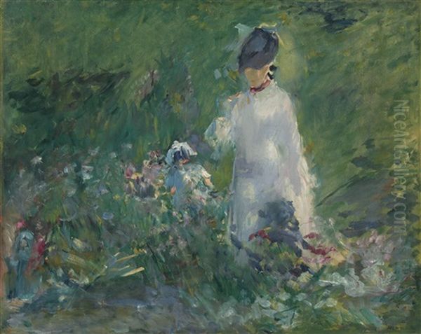 Jeune Femme Dans Les Fleurs - view 1