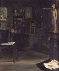 Un Interieur, Chez Manet (atelier Des Kunstlers In Der Rue De St.petersbourg) by Edouard Manet