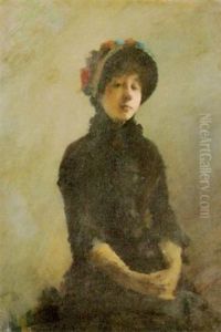 Junge Frau Mit Blumenhut by Edouard Manet