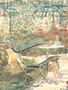 Le Banc (le Jardin De Versailles) by Edouard Manet