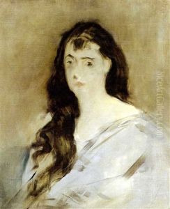 Jeune Femme Aux Cheveux Defaits (marguerite De Conflans?) by Edouard Manet