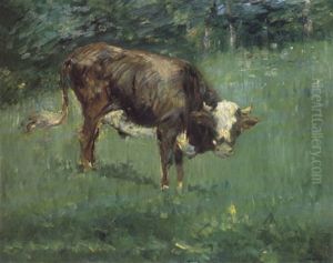 Jeune Taureau Dans Un Pre by Edouard Manet