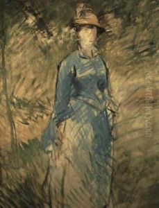 Jeune Femme Dans La Verdure by Edouard Manet