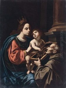 Madonna Con Bambino E San Giovannino by Domenico Manetti