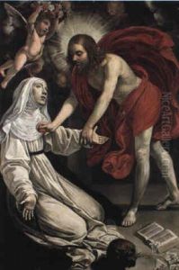 Estasi Di Santa Caterina Da Siena by Domenico Manetti