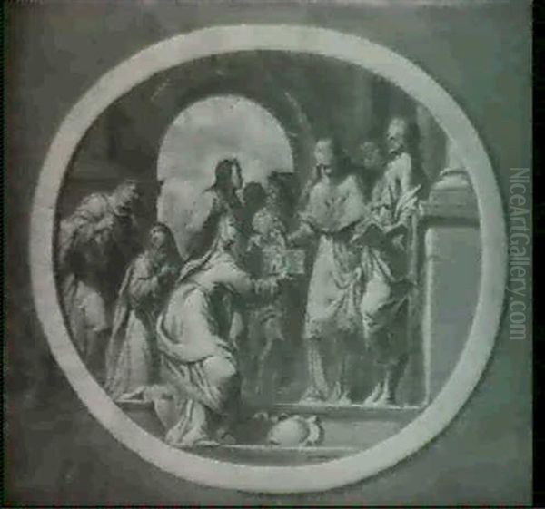 Nuns Presenting A Model Of A Convent - view 1