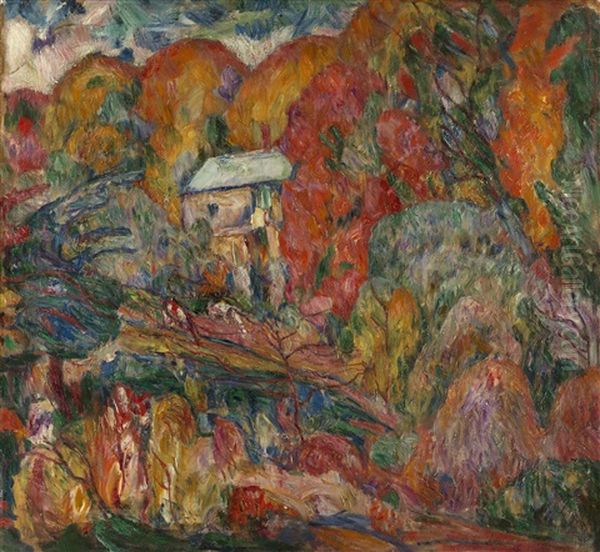 Autumn And Hills, Double-sided Work - view 1