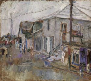 Street Scene by Abram Anshelevich Manevich