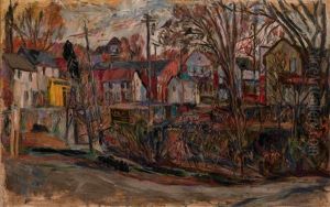 Town Street by Abram Anshelevich Manevich