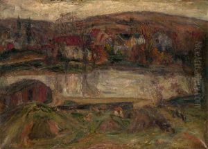 Landscape (+ Still Life, Verso) by Abram Anshelevich Manevich