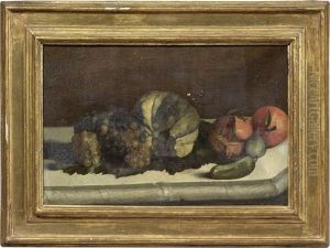 Natura Morta Con Frutta E Ortaggi by Bartolomeo Manfredi