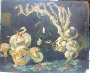 Nature Morte Aux Oignons Et Ail by Jose (Joseph) Mange