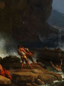 Schiffbruch Auf Sturmischer See by Adrien Manglard