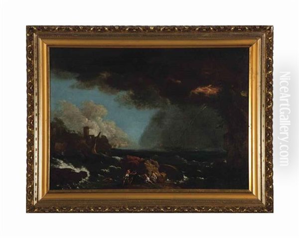 Seascape With A Shipwreck - view 1