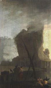 Scena Di Porto by Adrien Manglard