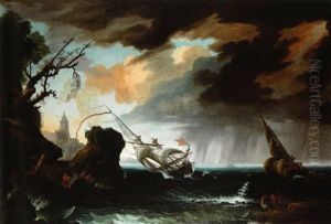 Marine Par Gros Temps by Adrien Manglard