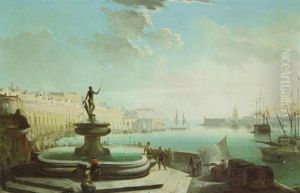 Blick Auf Den Hafen Von La Valetta Auf Malta