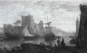 A Mediterranean Seaport by Adrien Manglard