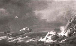 Marine Par Mer Agitee by Adrien Manglard